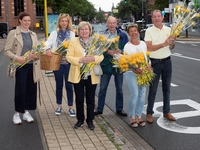 Onze bestuursleden staan klaar om op pad te gaan